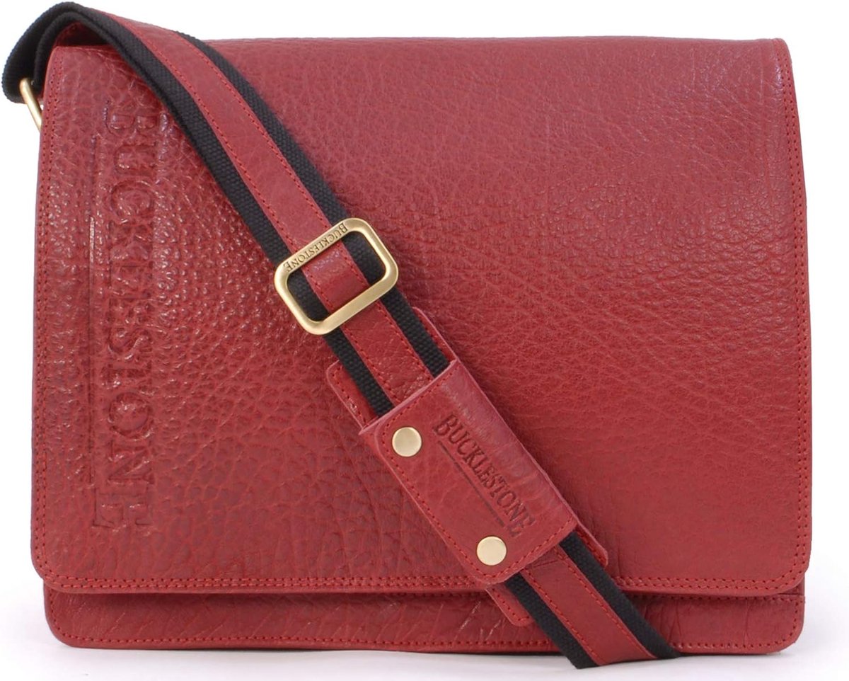 Leather Shoulder Bag for Men - Medium Messenger Bag - Crossbody Work Bag for 15 inch Laptop and A4 Tablet - Lancaster - ShopVlot