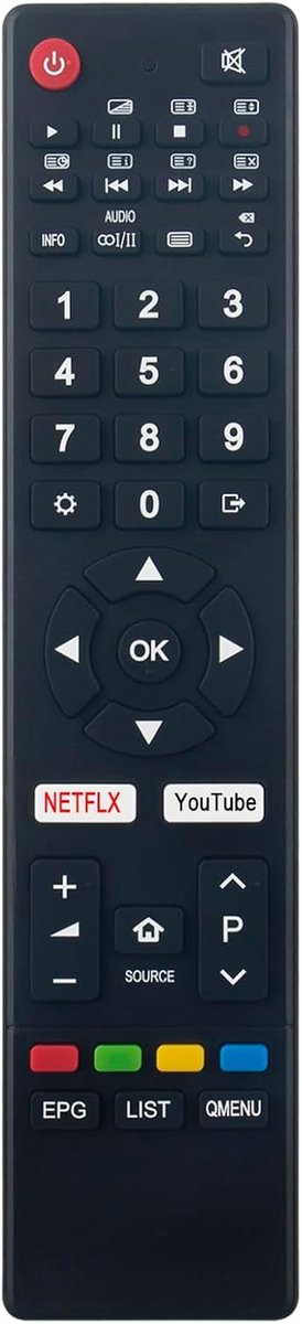 ALLIMITY Remote Control Compatible with Blue LED TV BL32G6HD-T2 32BL600 40BU80 43BU800 49BU800 55BU800 40BU800 43BL700 - ShopVlot