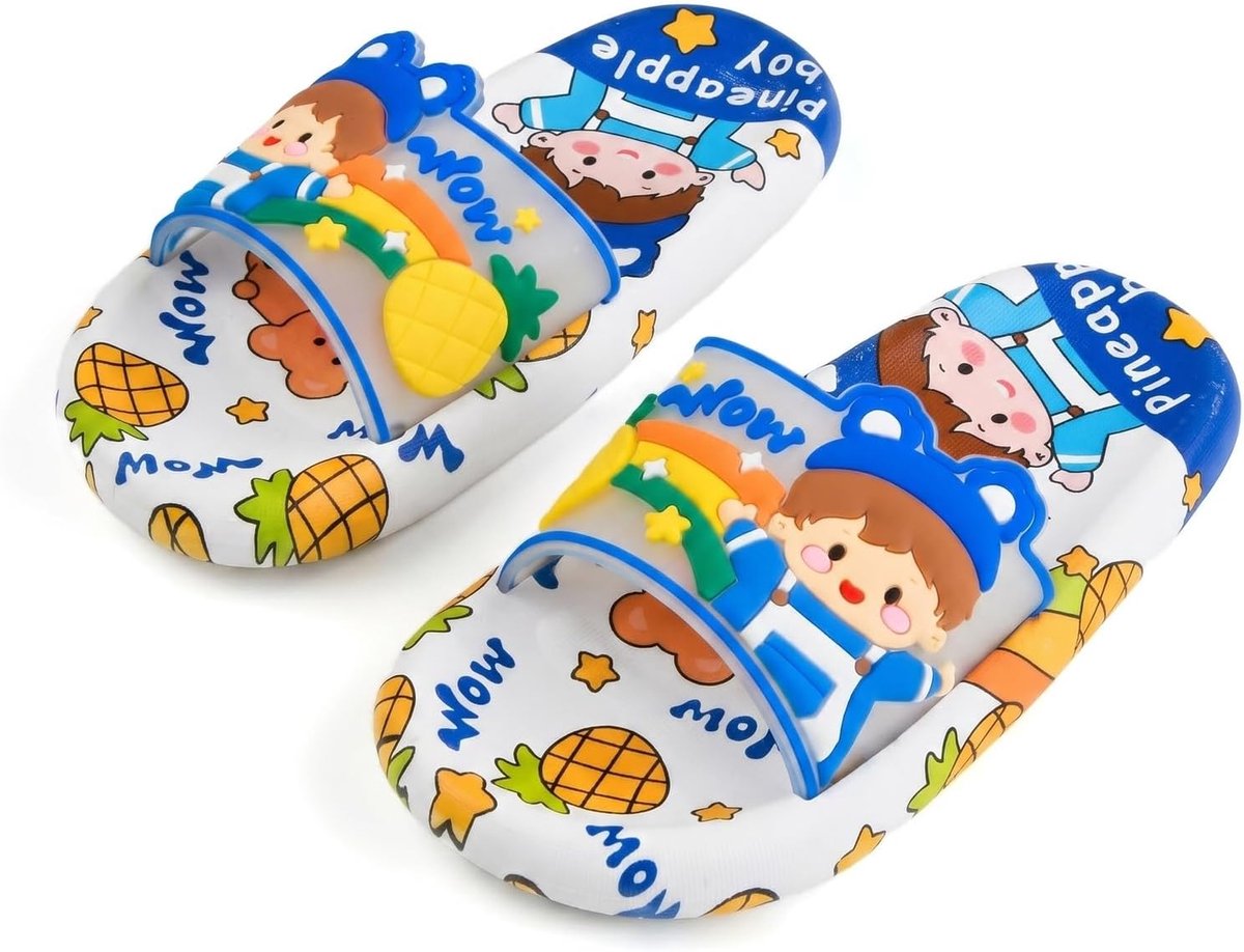 Voxlara Badschoenen voor kinderen, doucheschoenen voor meisjes en jongens, cartoon-design, antislip, voor binnen en - ShopVlot
