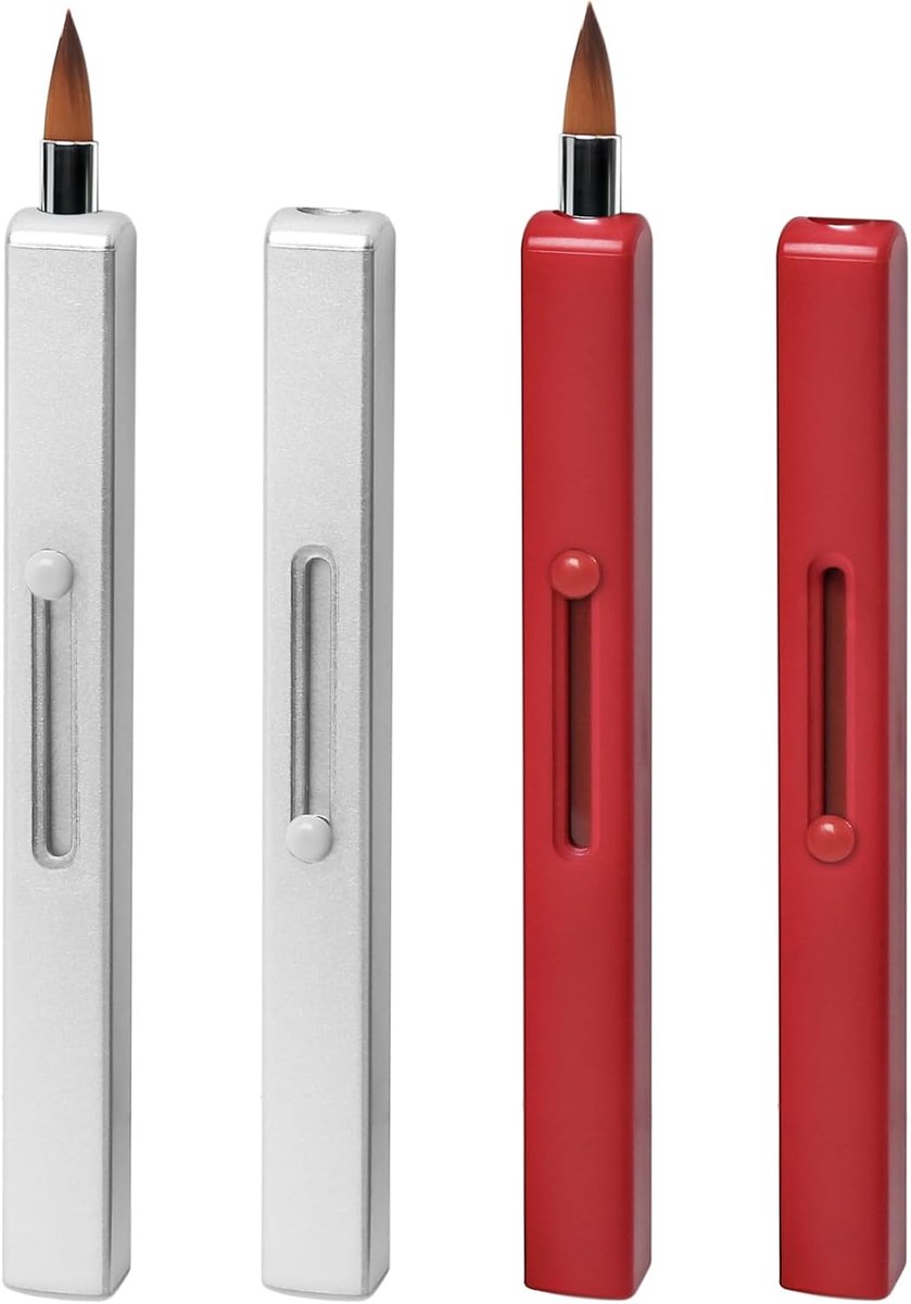 Lipkwast dubbelzijdig - Rood + Wit - Inklapbaar ontwerp - Perfect voor lipcontouren - ShopVlot
