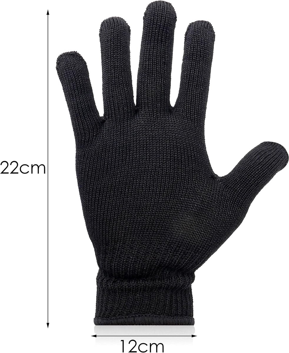 2 hittebestendige handschoenen voor krultangen, professionele hittebestendige kappershandschoenen, thermische handschoenen voor krultangen en stijltangen, haarstylingtools