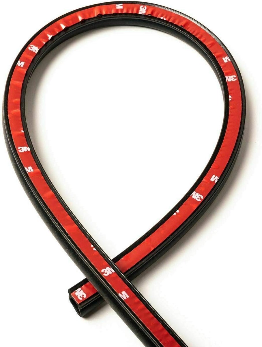 Rubberen afdichting voor autodeuren, 14 x 12 mm, 5 m