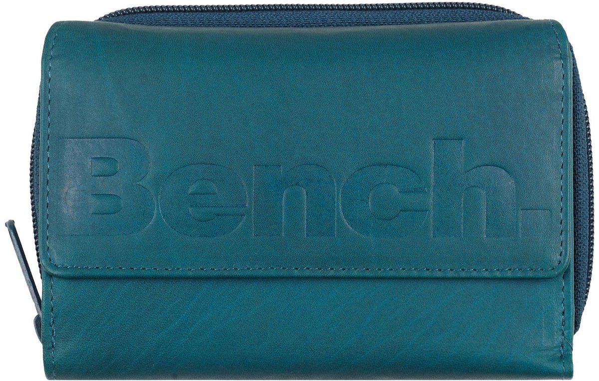 Bench Portemonnee 14 cm - Dames - Horizontaal - petrol