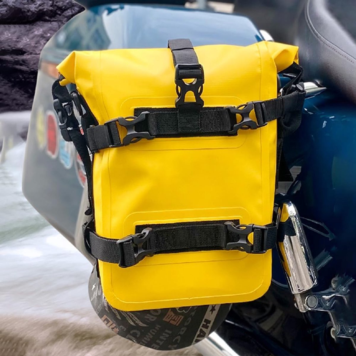 Motorcycle Crash Bar Bag 8 Liter - IPX6 Waterdicht - Multifunctionele Motorfiets Tas - Ideaal voor Lange Rit - ShopVlot
