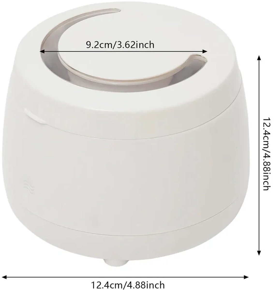 Deze ultrasone reiniger van 43 kHz is Geschikt voor het ultrasoon reinigen van kunstgebitten, beugels, tandprotheses, tandenborstelkopjes en sieraden.