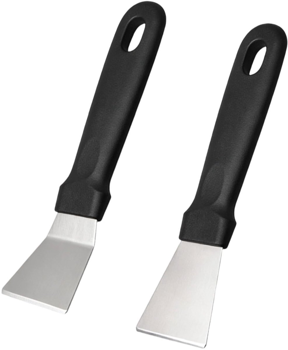 Set of 2 Stainless Steel 3D Printer Spatulas, Professional Scraper, Straight and Curved, Model Removal Tool, Non-Slip - ShopVlot
