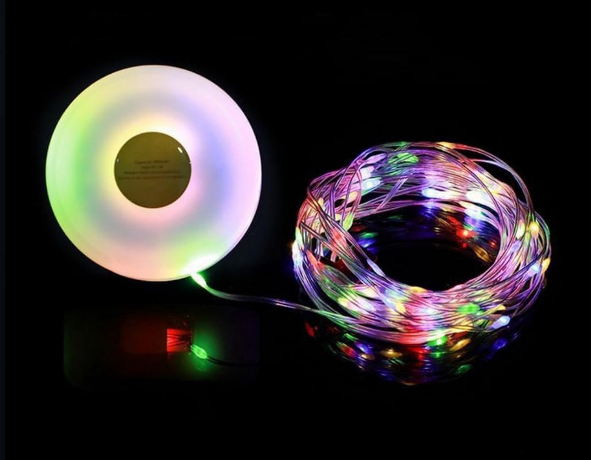 Ziyan 8 m campinglichtsnoer, oprolbaar en waterdicht, opladen via USB, duurzame led voor kamperen, wandelen en - ShopVlot