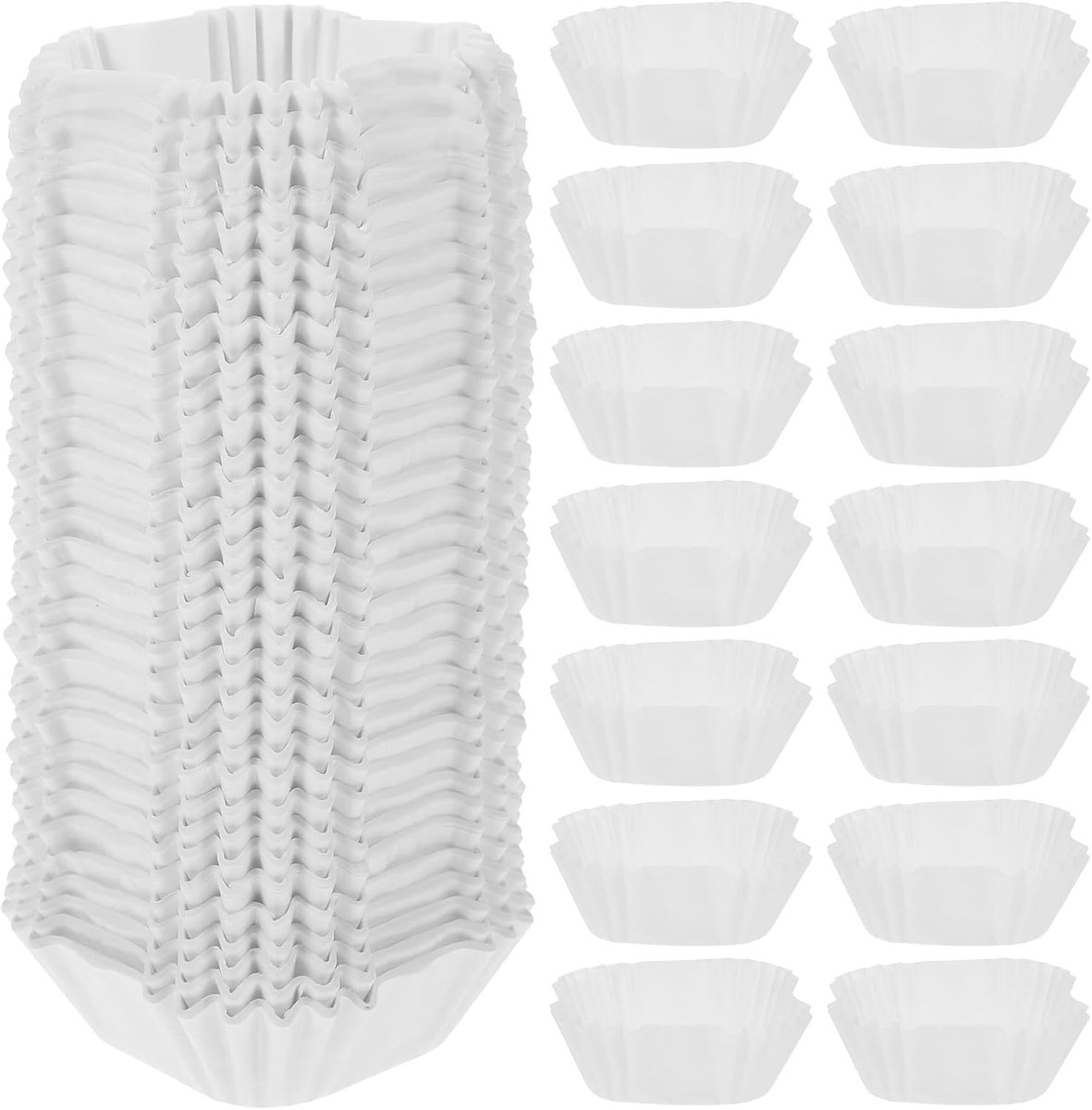 HOMSFOU 1000 stuks muffins lege cupcake-vormpjes bakvormen voor cupcakes muffinvormpjes houder bakaccessoires - ShopVlot