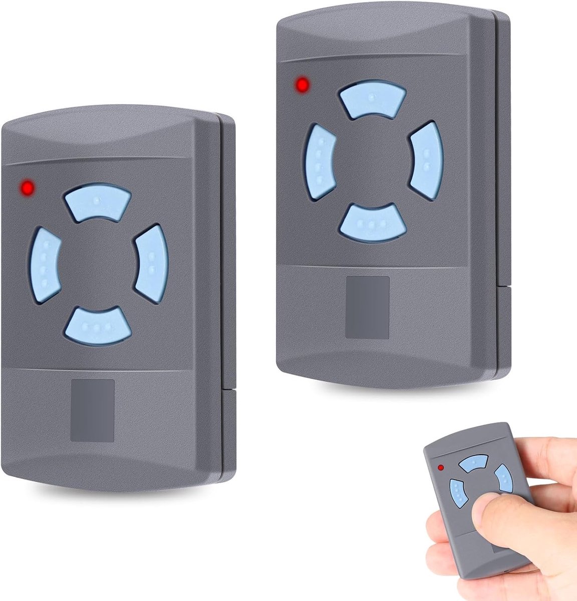 868 MHz garagedeurafstandsbediening, 2 stuks, 4 kanalen, compatibel met H0rmann HSM2 868, voor HS1 868, HSZ1 868, HSZ2 - ShopVlot