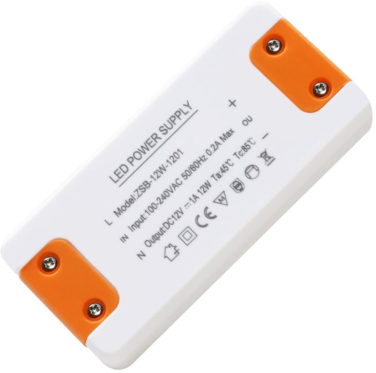 12V LED Driver, 12W 1A LED Transformer 240 to 12V, Constant Power Supply, Compact LED Light Adapter for G4 GU5.3 MR11 - ShopVlot