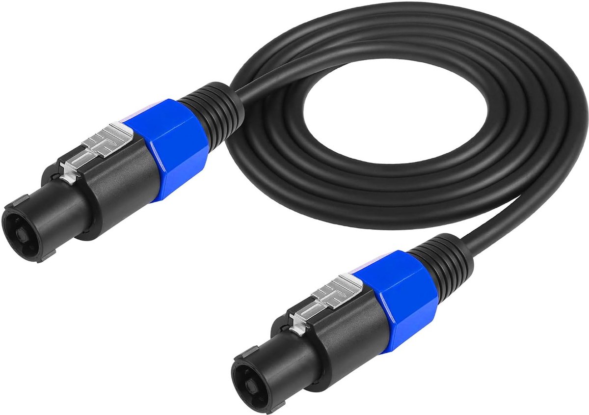 CERRXIAN 6ft speakon to speakon cable, professional speaker audio amplifier cable with twist lock, robust, outer - ShopVlot