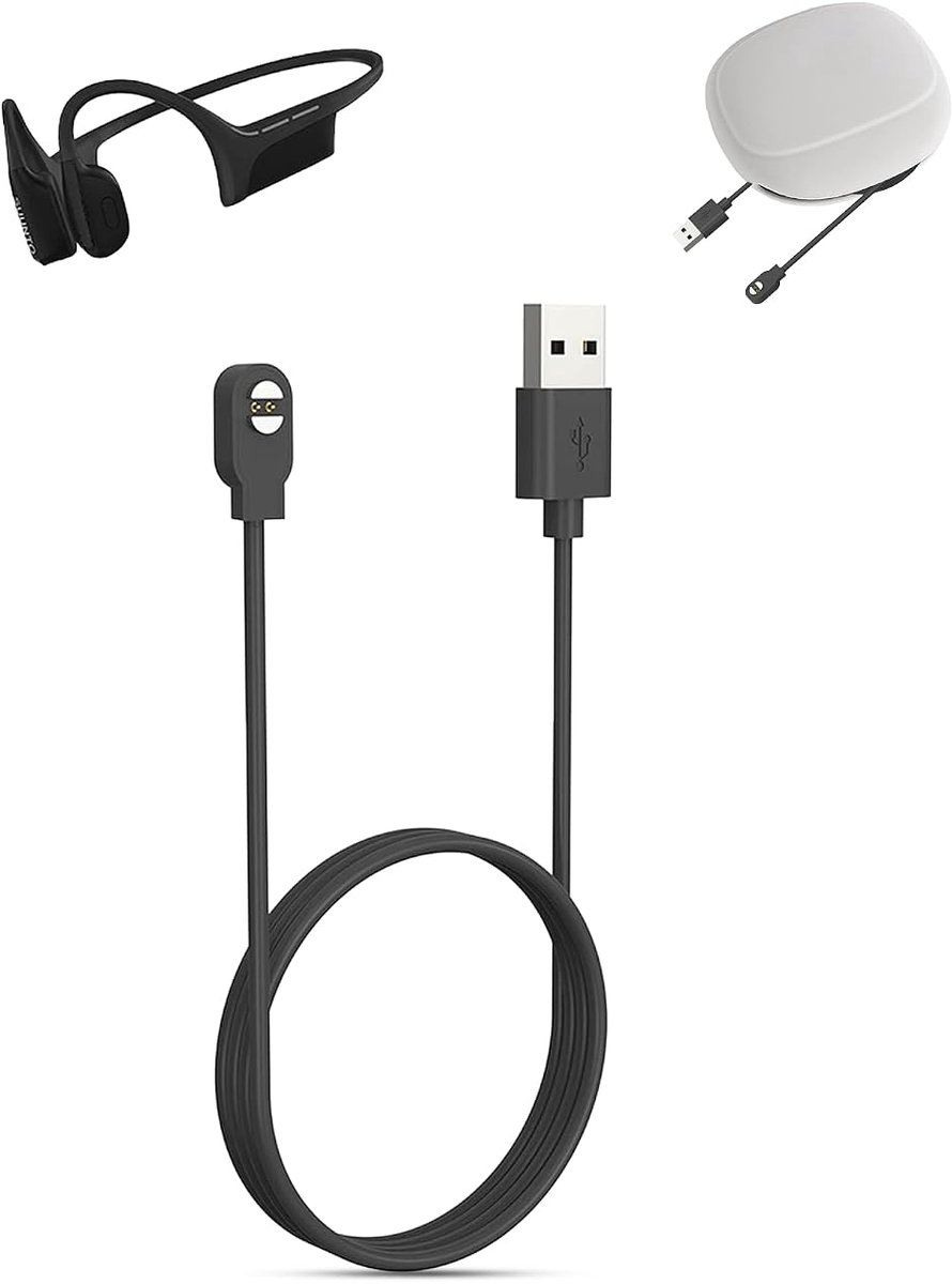 Cable for SUUNTO WING 2 Headphones, Open-Ear Bone Sound, Portable Magnetic Charger, Stable USB Charging Cable, with - ShopVlot