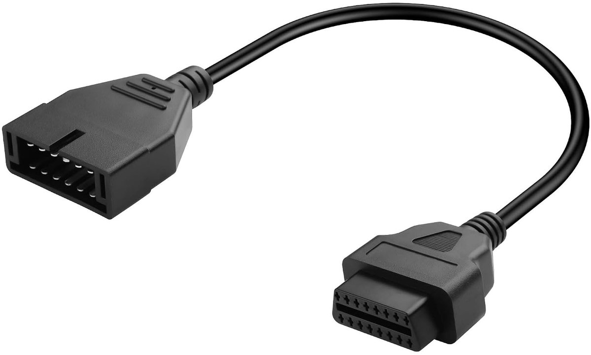 CERRXIAN OBD1 to OBD2 GM OBD 1 Code Reader Cable OBD1 12 Pin to OBD2 OBD II 16 Pin Diagnostic Tool for GM Diagnostic - ShopVlot