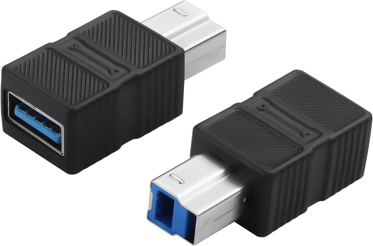 CERRXIAN USB 3.0 Type A Female to Type B Male Connector Adapter 5Gbps USB A to B Printer Converter for Printer - ShopVlot