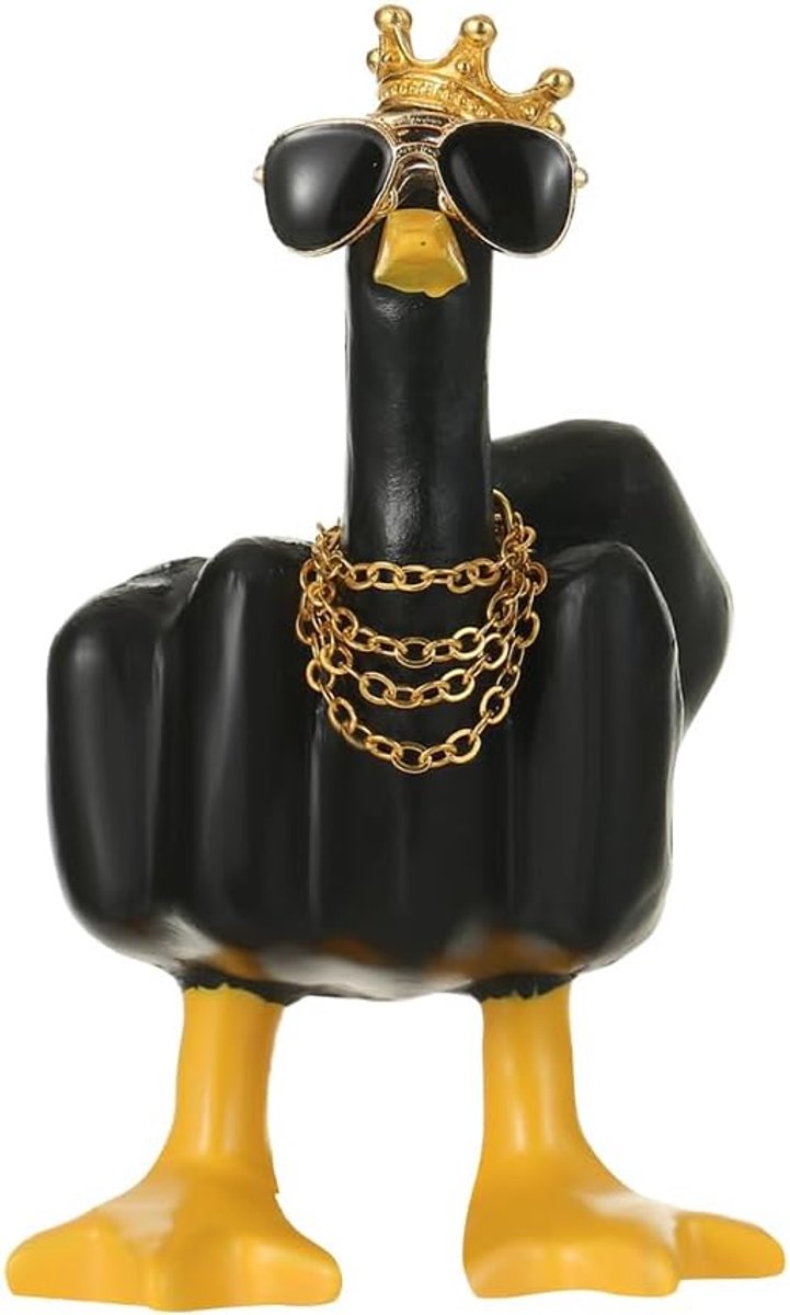 HAGNA 1 stuk halve vinger, eend, decoratieve autodecoratie, dashboarddecoratie, standbeeld, huis, kantoor, cadeau voor - ShopVlot