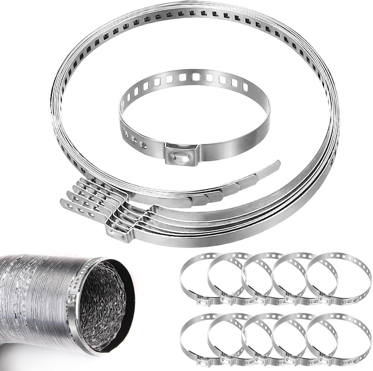CV-asmanchetten, universeel, CV-slangklemmen, roestvrij staal, 25-50 mm, 50-120 mm, universele asmanchetten - ShopVlot