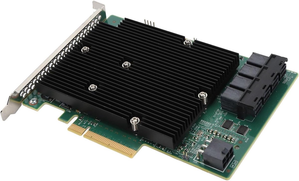 LSI 9300 16i HBA Card 12Gbit/S 16 SAS Port Controller PCIe Expansion for Powerful Data Transfer Server - ShopVlot