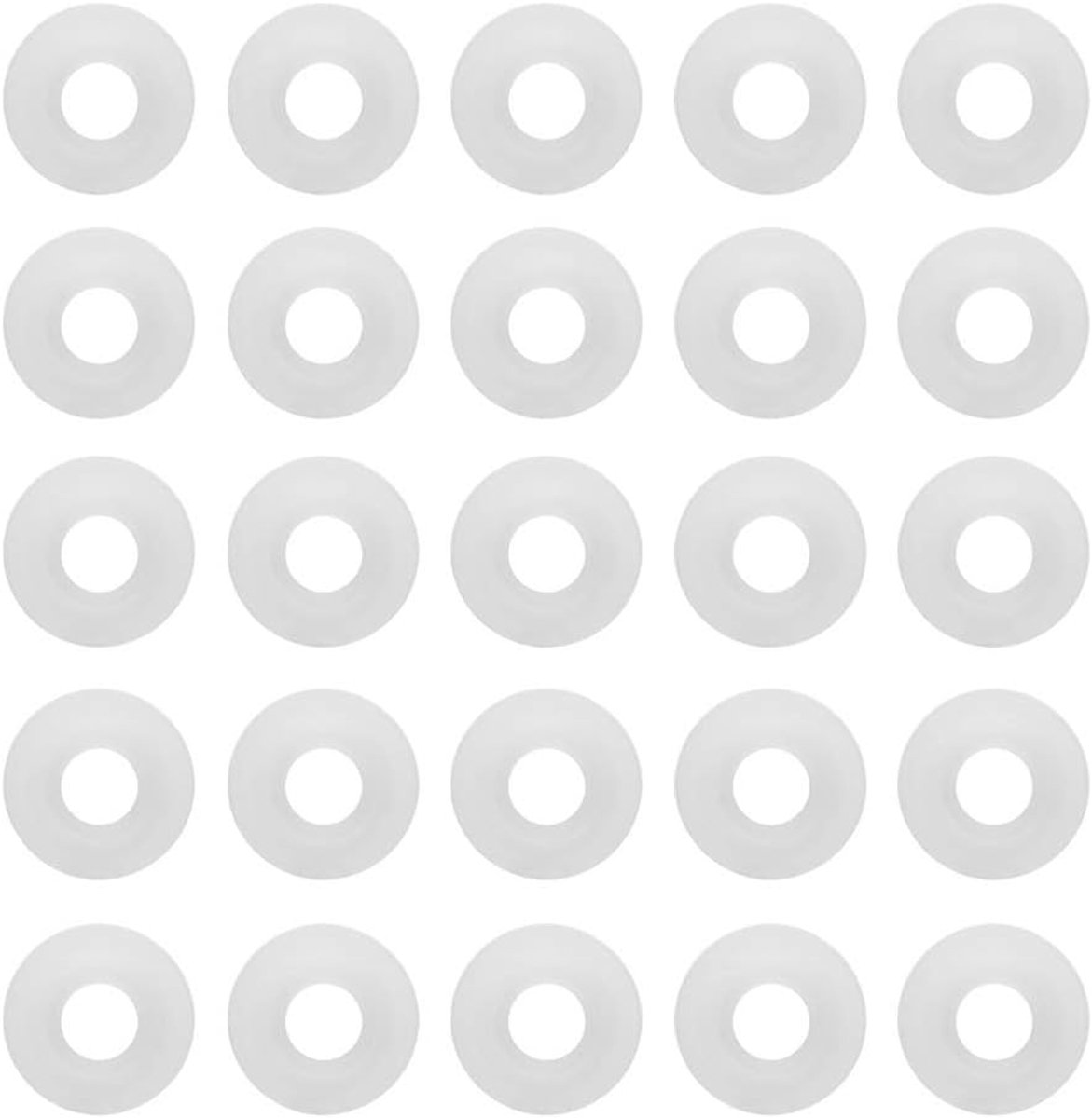 25pcs gaskets silicone seals for swing top bottles combo pack clear made of soft beer flip bottle white home brewing - ShopVlot