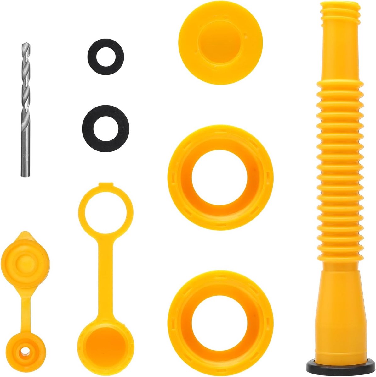 HENGBIRD Upgraded Replacement Gas Can Spout with Flexible Nozzle Replacement Kit for 1/2/5/10 Gallon Cans (1 Set) - ShopVlot