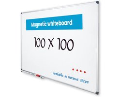 Vivol Whiteboard 100x100cm - Magnetic Board and Planboard - 14 different sizes - ShopVlot