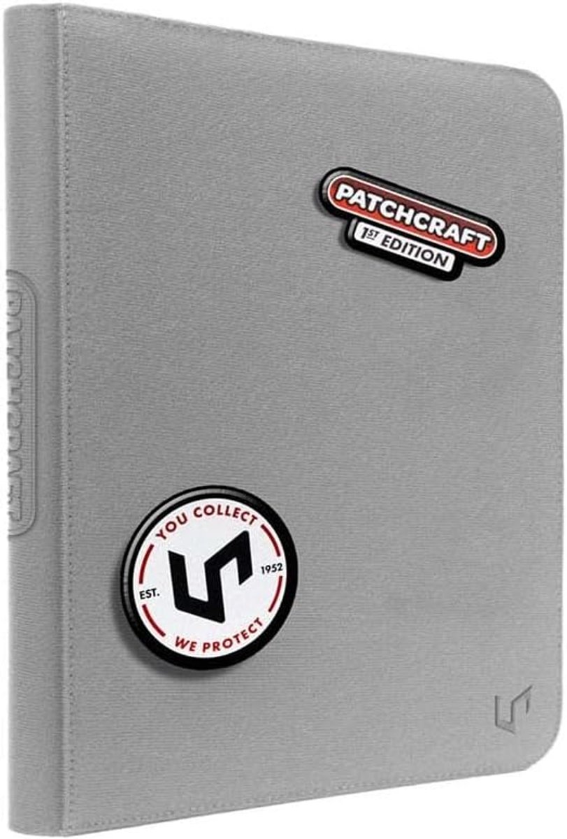 Ultra Pro PRO Binder with zipper 9-Pocket: Patchcraft - Grey (PREORDER) - ShopVlot