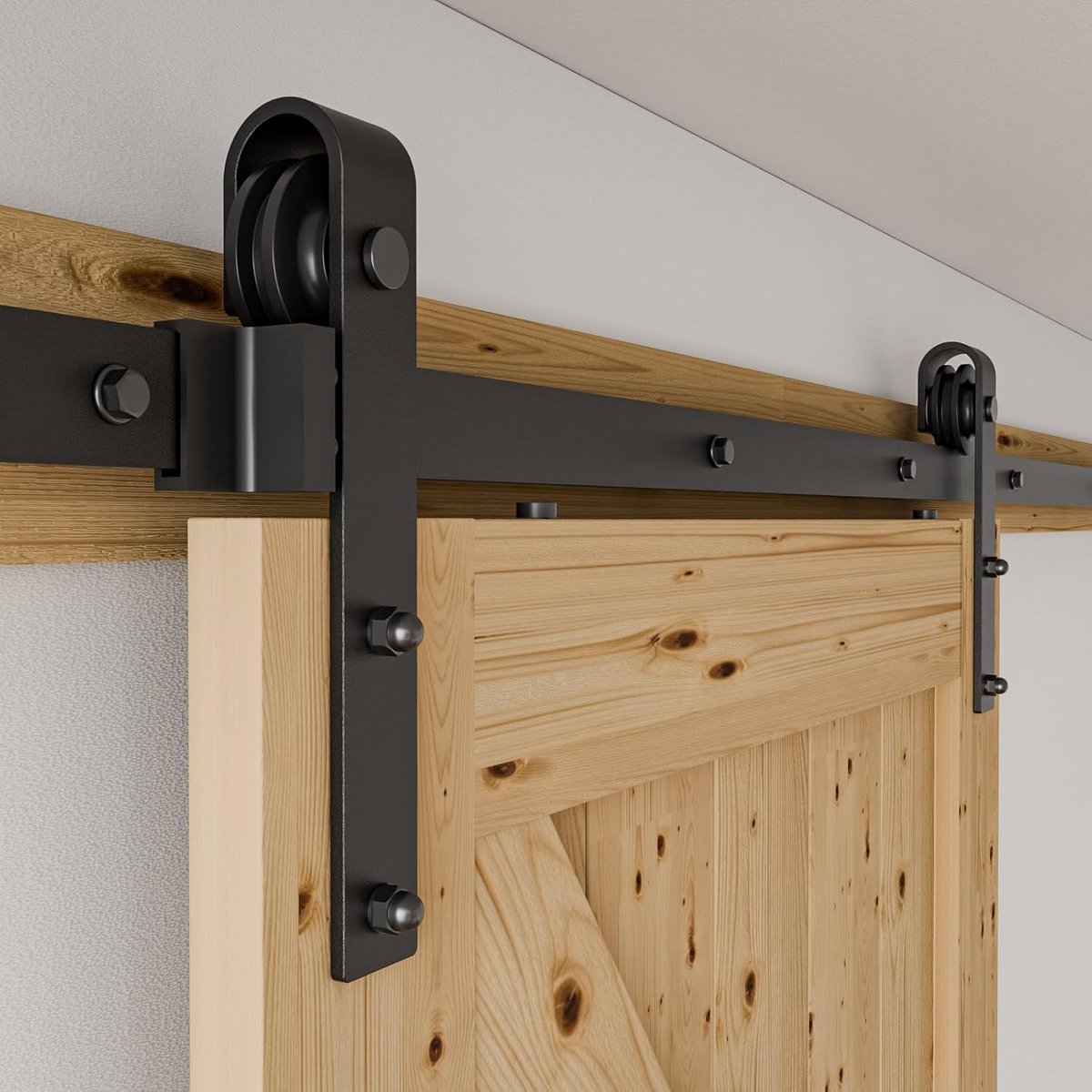 Wolfbird 183 cm/6FT Beschläge Kit Schiene für Schiebetür, für Einfahrtstür, J Typ - ShopVlot