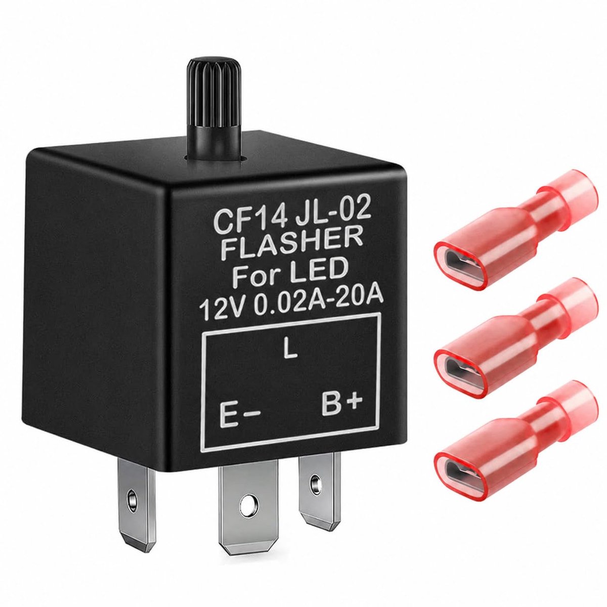 GUUZI 3 Pin Adjustable Electronic Flashing Relay CF14KT for Motorcycle car LED Turn Signals Lamps - ShopVlot
