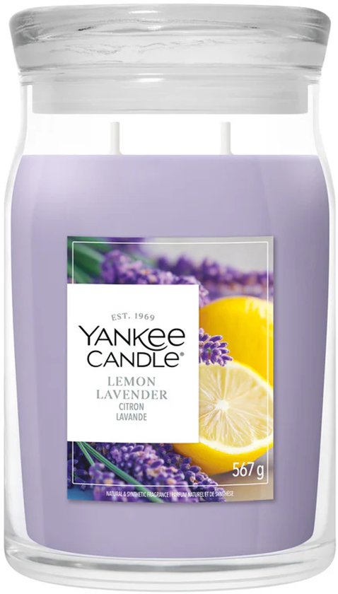 Yankee Candle - Lemon Lavender Large Jar - tot 80 branduren