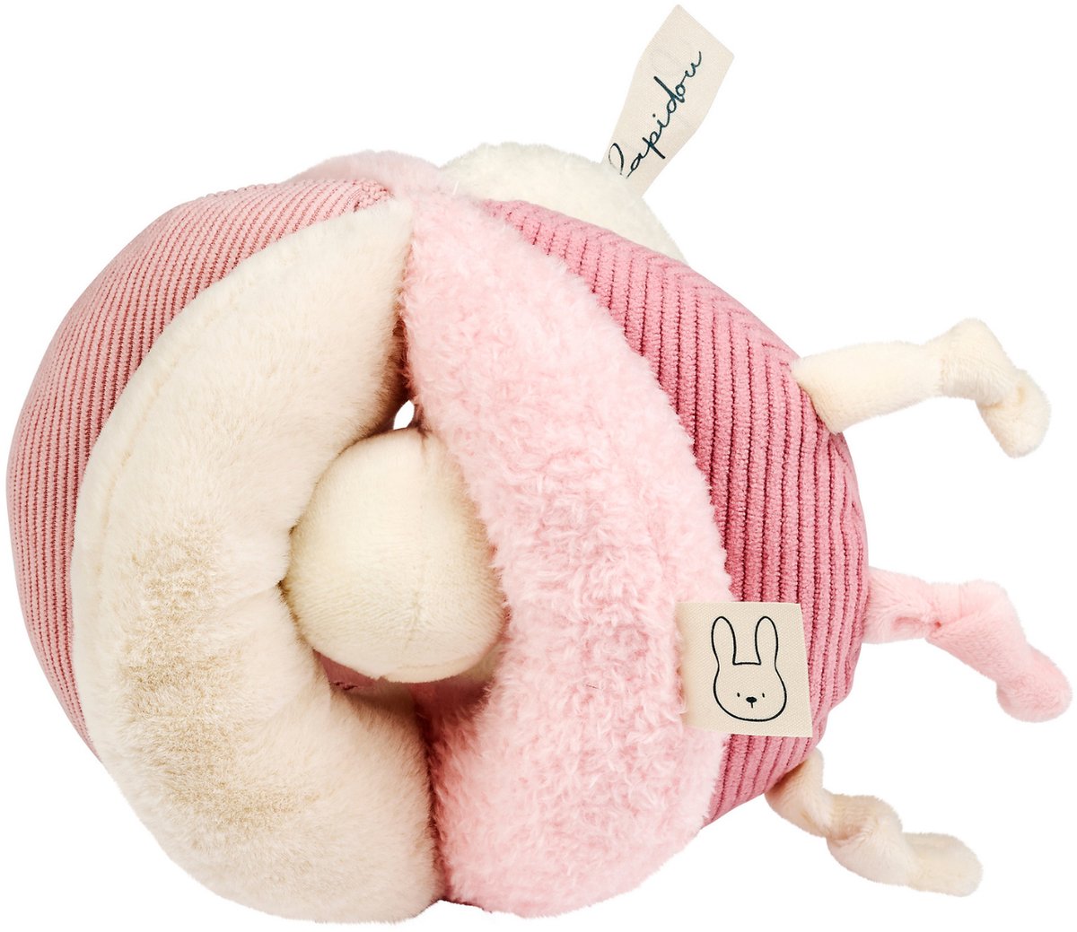 Nattou Lapidou Grijpbal - Sensorisch Speelgoed - 17 cm - Roze