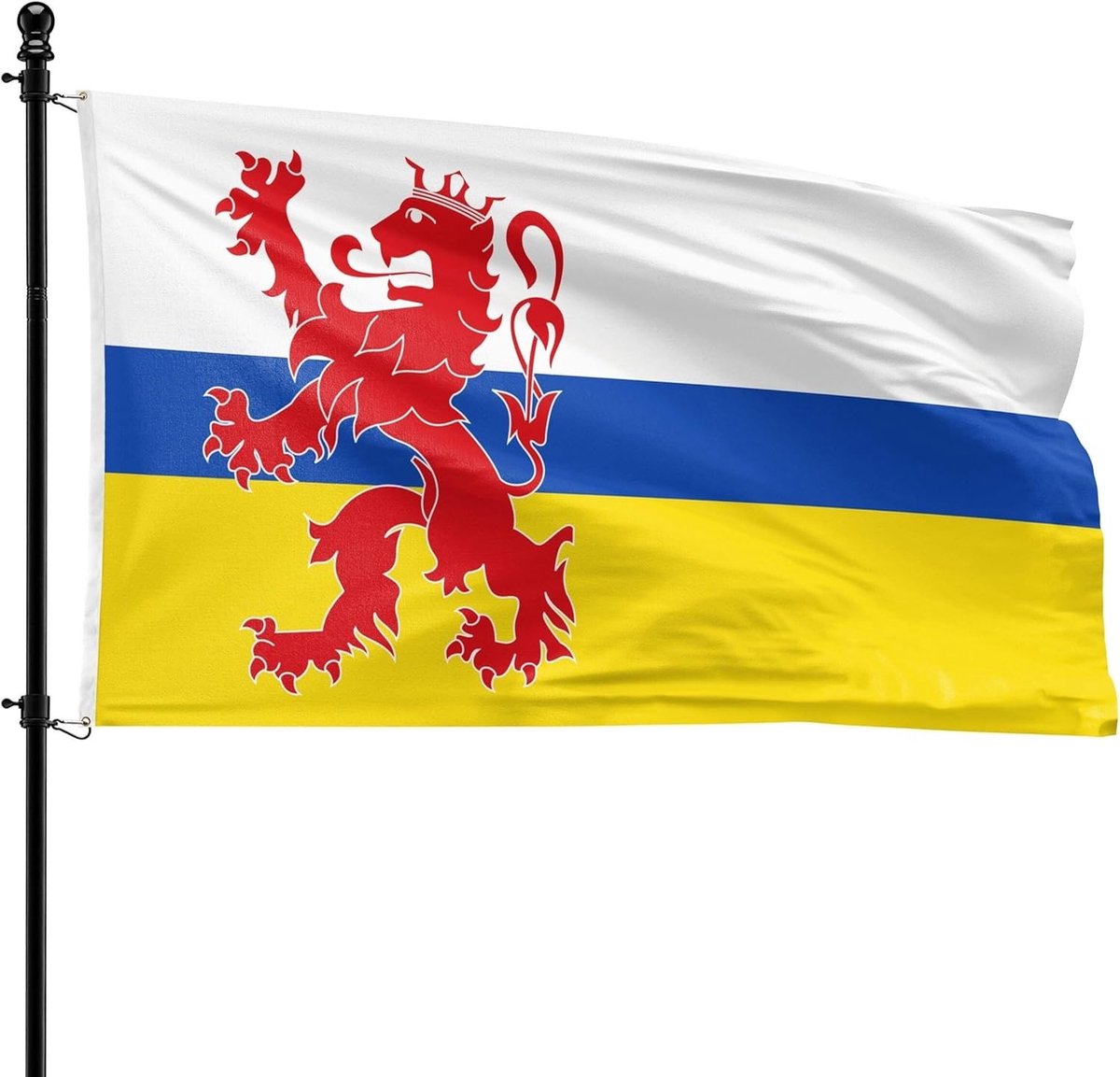 Limburgse Vlag - Polyester - Windbestendig - UV-werend - Voor Vlaggenmasten