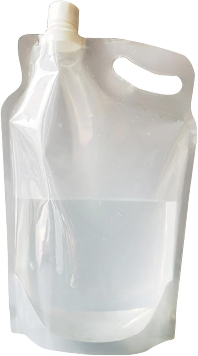 Waterzak - Drinkzak - Buitenactiviteiten - Lichtgewicht en opvouwbaar - 2 Liter - Transparant