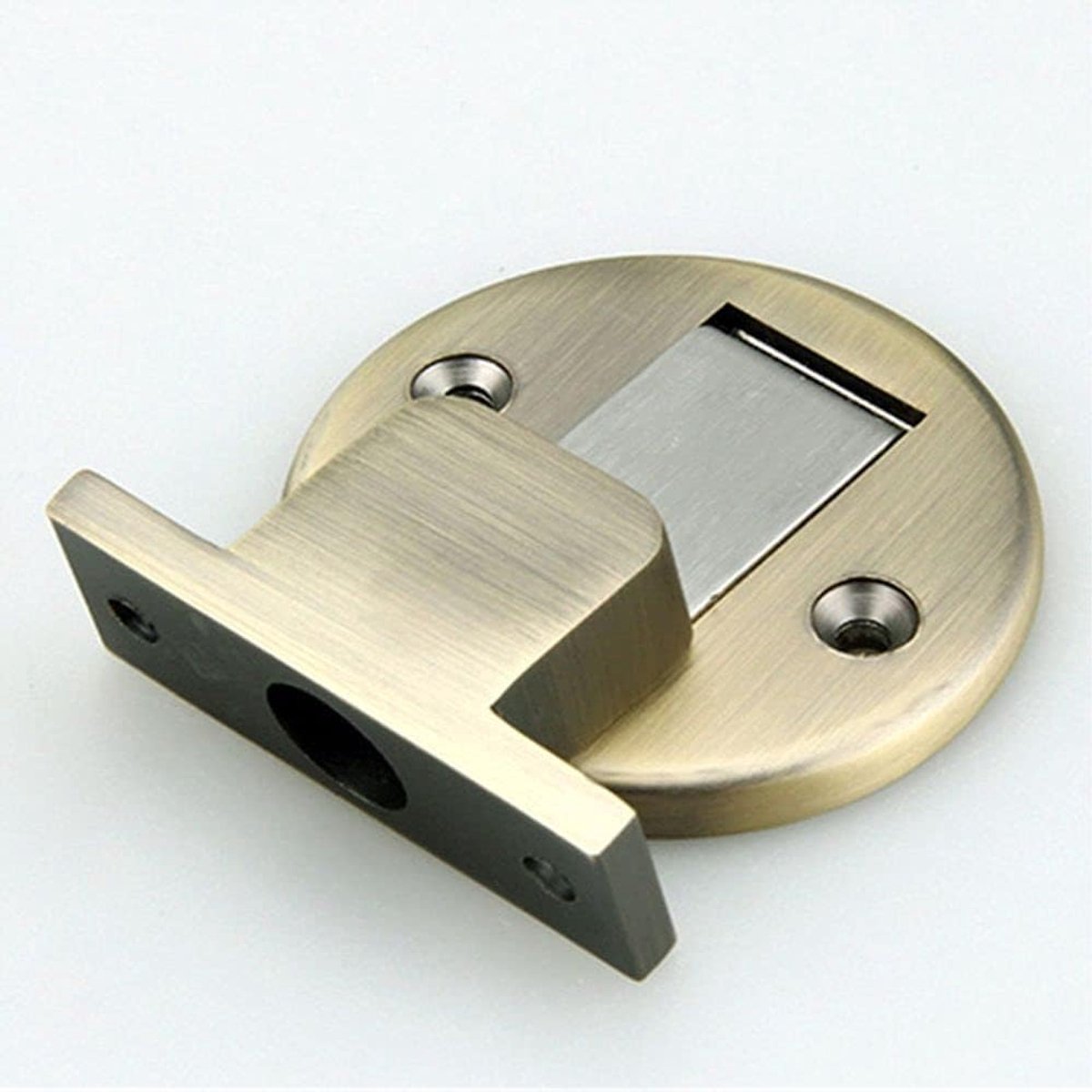 Deurstopper - Magnetische Houder - Deuren Openhouden - Onzichtbaar Ontwerp - 350 Gram - Groen Brons