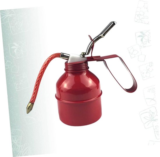 Olie Kan - Met Pomp - Motor Onderhoud - Flexibele Tuit - 18.2cm Hoog - Rood — afbeelding 2
