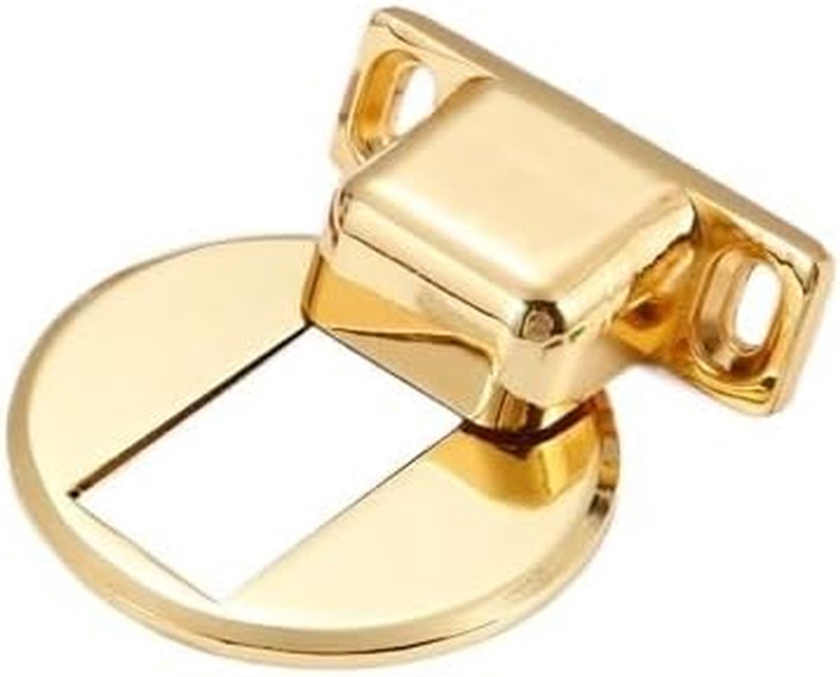 Magnetische Deurstopper - Deurhouder - Voorkomt Muurschade - Roestvrij Staal - 300 Gram - Goud