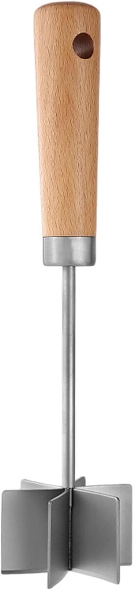 Gehakt Hakker - Keuken Hulp - Maaltijd Bereiding - Zes RVS Messen - 28 cm - Zilverkleurig