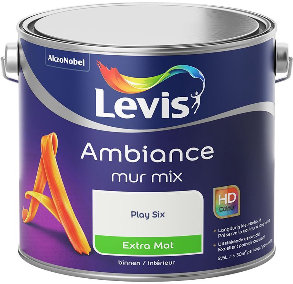 Levis - Ambiance Mur Extra Mat Mix - Play Six - Mengverf - 2,5 L