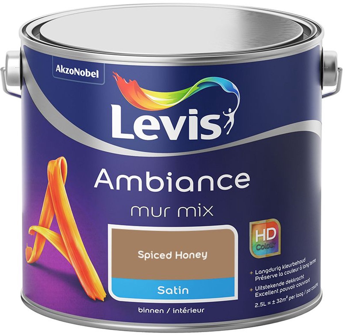 Levis - Ambiance Mur Satin Mix - Spiced Honey - Mengverf - 2,5 L