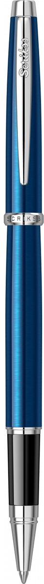 Scrikss Metropolis 800 Rollerpen | Met lak afgewerkte metalen kap en behuizing | Blauw