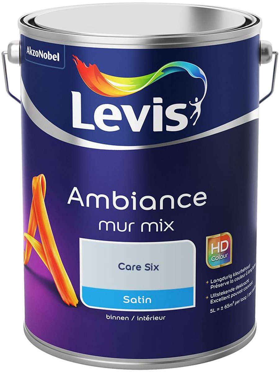 Levis - Ambiance Mur Satin Mix - Care Six - Mengverf - 5 L