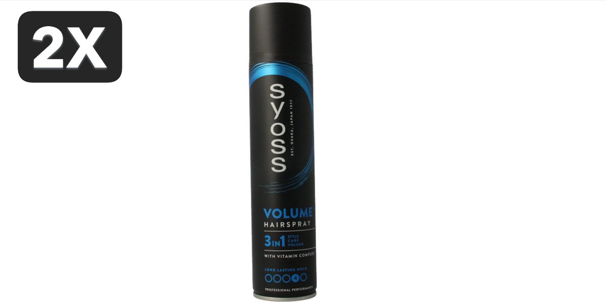 2 x Syoss Volume Haarspray - 300 ml