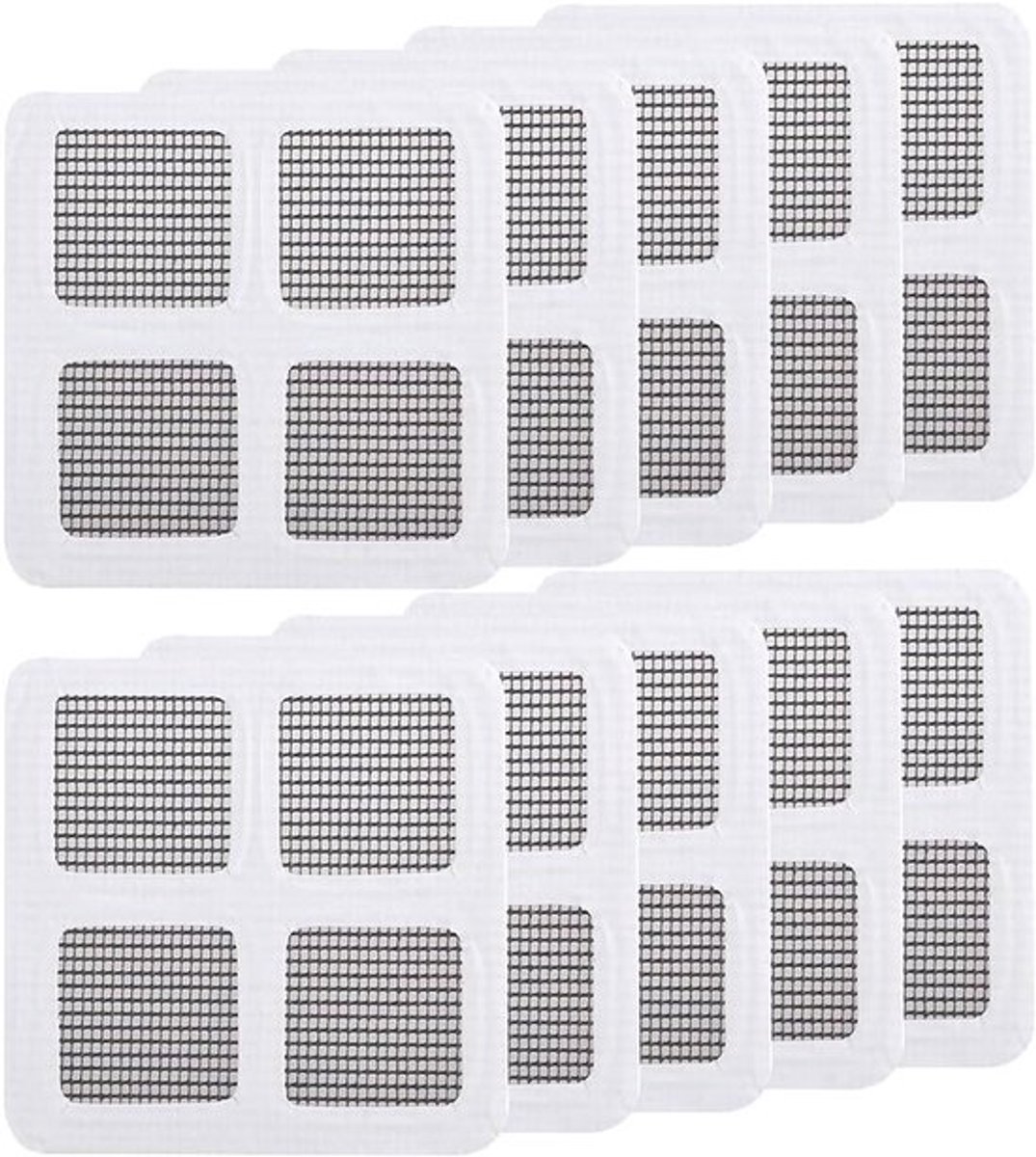 -50 stuks wegwerp-haarzeef - Douchevloerdrain stickers - Voorkom verstopping - Grijs - Afv