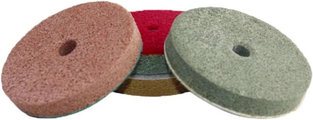 Schuim Polijstpads - Diamant Pads - Vloeren Polijsten - Microfiber en Diamant - 4 Inch Diameter - 2000 Grit