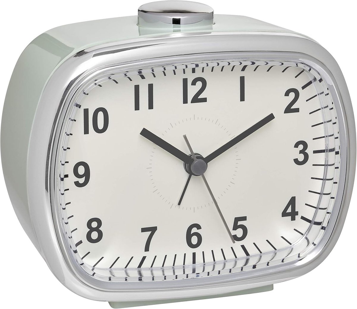 Analoge Wekker - Mintgroen - Retro Design - Snooze Functie - Voor Thuis en Kantoor