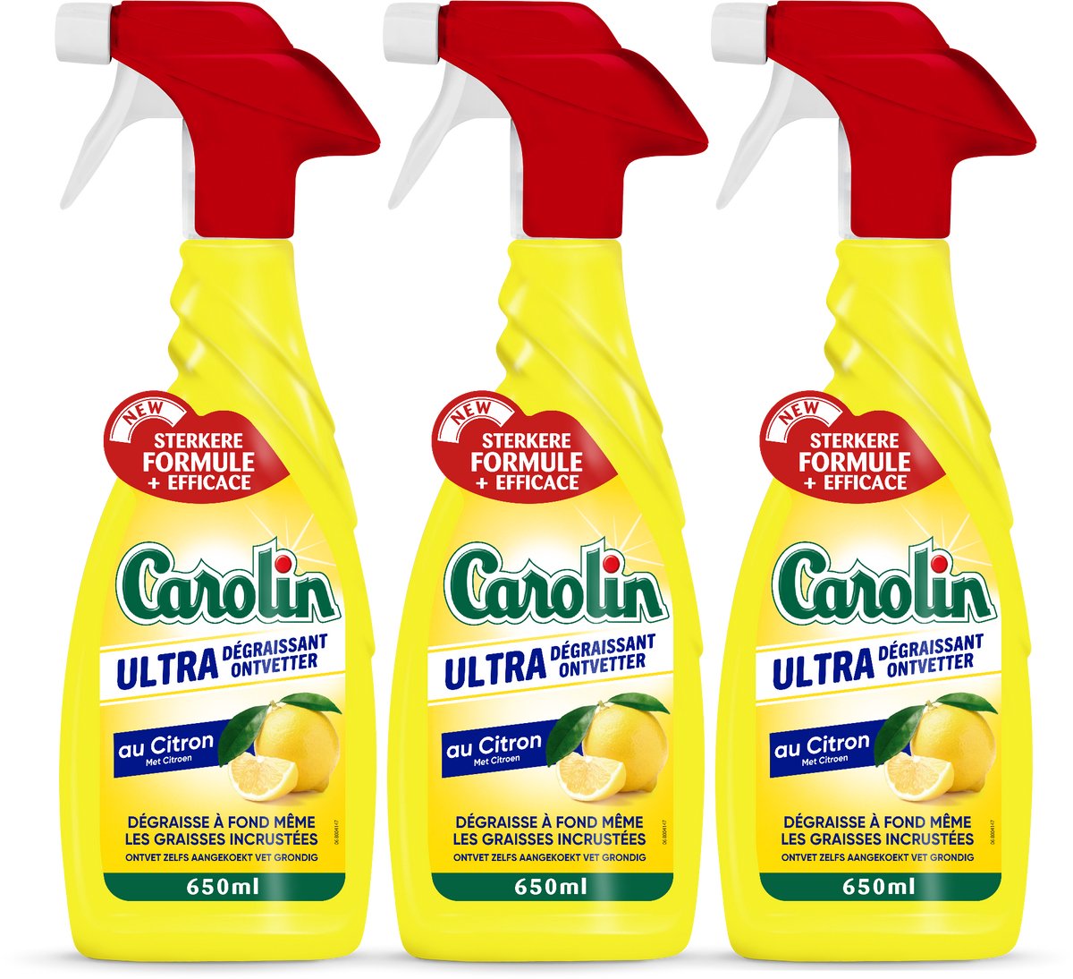 Carolin Spray Ultra Ontvetter Citroen 3x650ml
