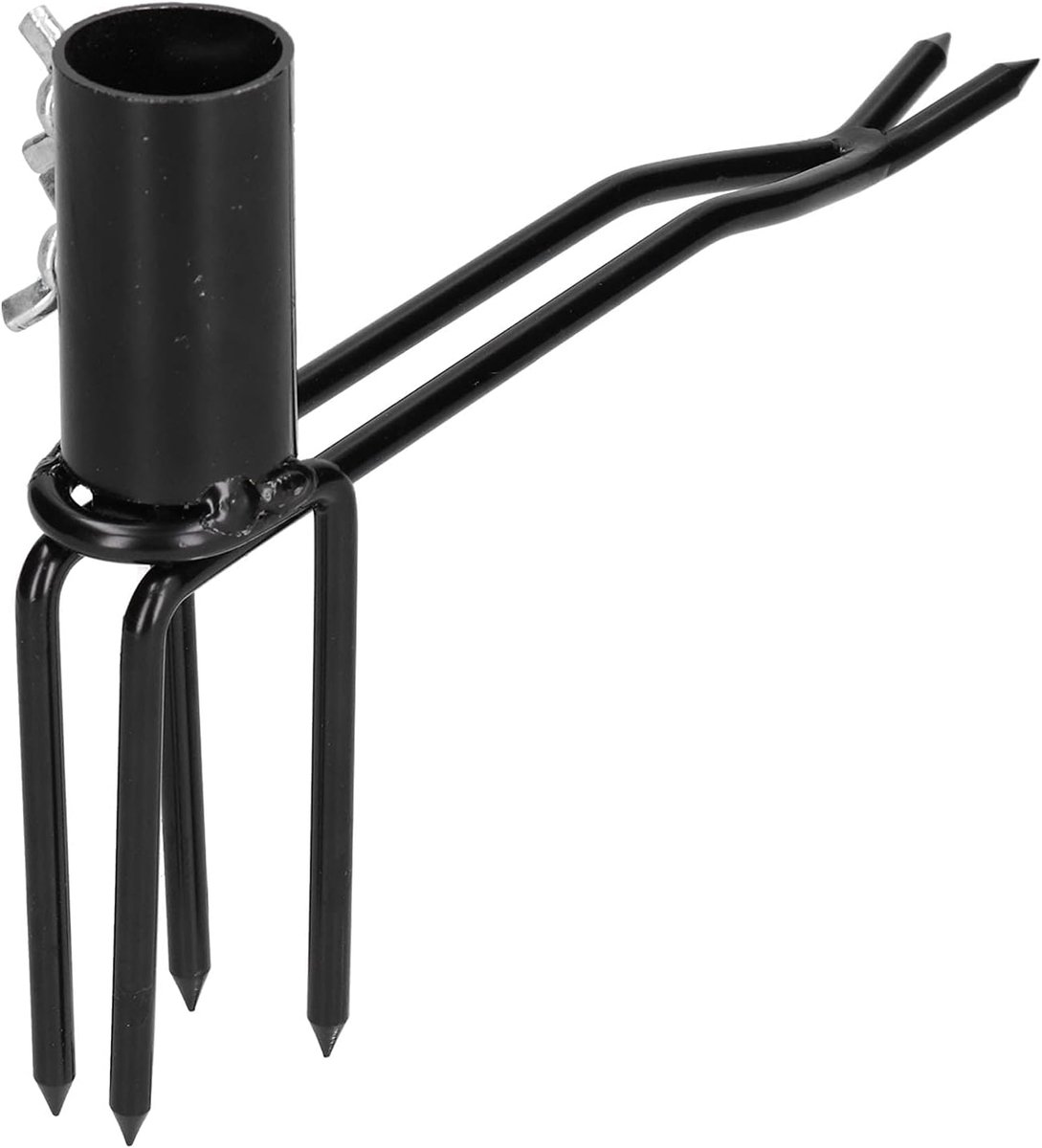 Staande onkruidtrekker - Tuingereedschap staal - Onkruid verwijderen - Zware kwaliteit klauwkop - 23 x 17 x 5 cm - Grijs