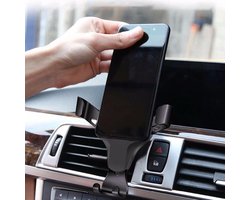 Autohouder - Telefoonhouder Auto - Veilig Rijden - Zwaartekracht Mechanisme - 4-7 inch Scherm - Zilver