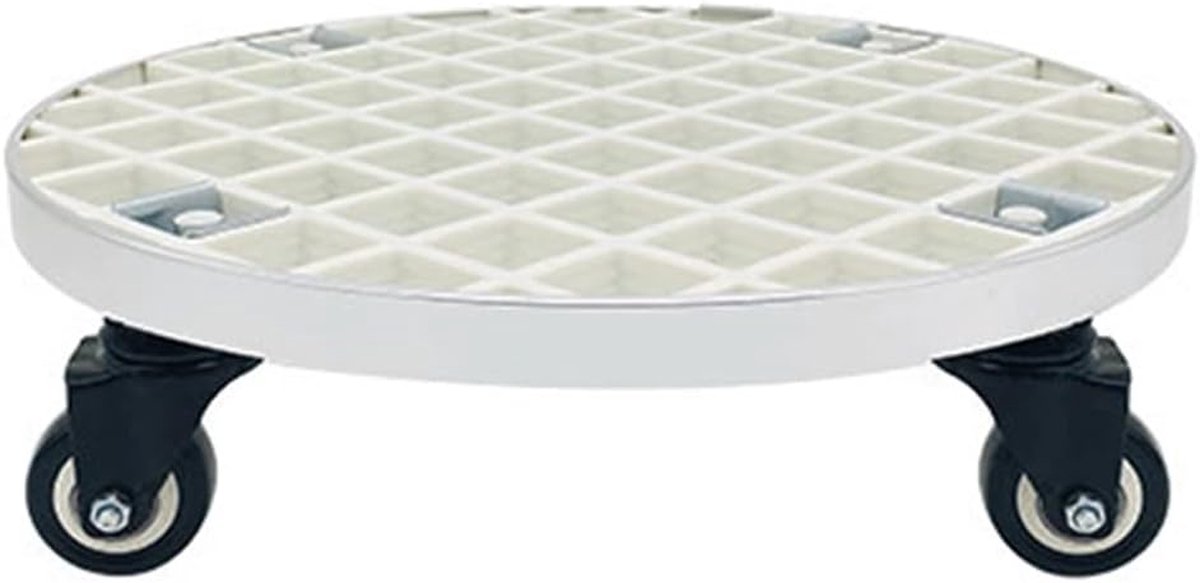 Plant Caddy - Bloempot Trolley - Planten Verplaatsen - Heavy Duty - 29 cm Diameter - Wit