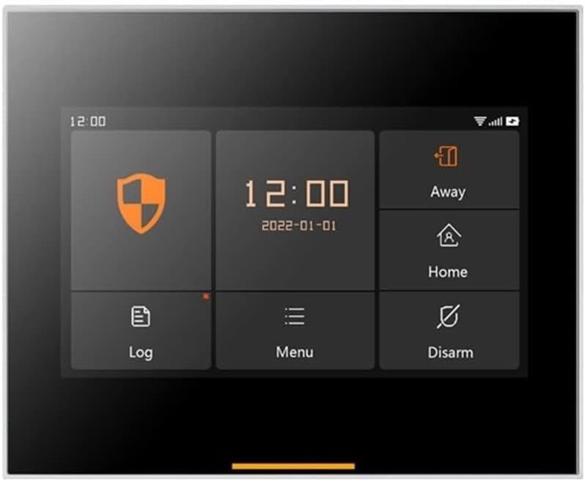 Draadloos Alarmsysteem - Home Security - Huis Beveiligen - Ultradun Paneel - 4.3 Inch Touchscreen - Wit