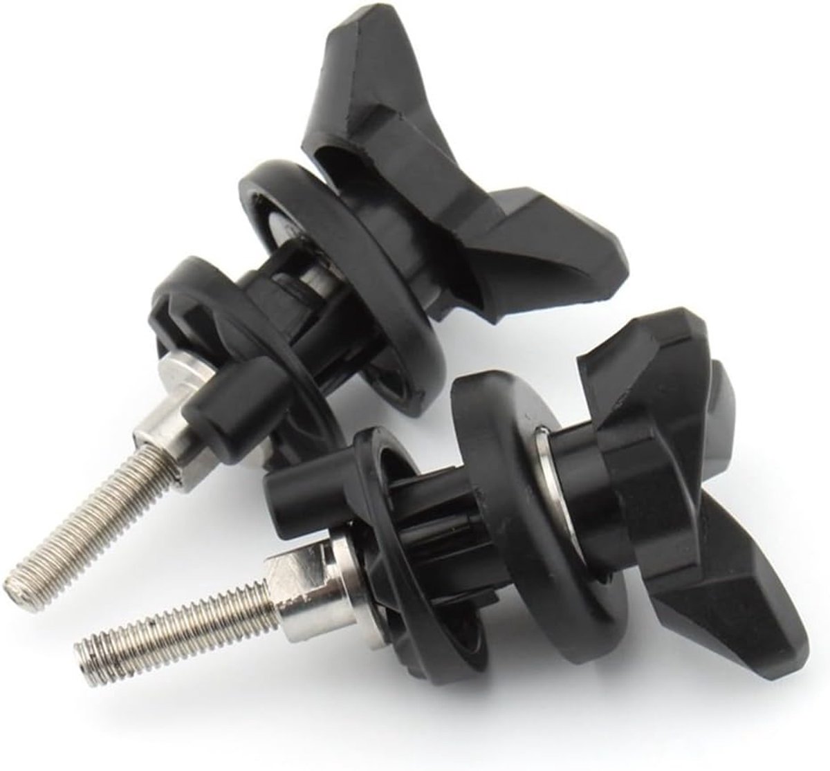 Schroefbout Windscherm - Windgeleider Klem - Motorfiets Onderhoud - Nauwkeurige Montage - 2-Pack - Zwart