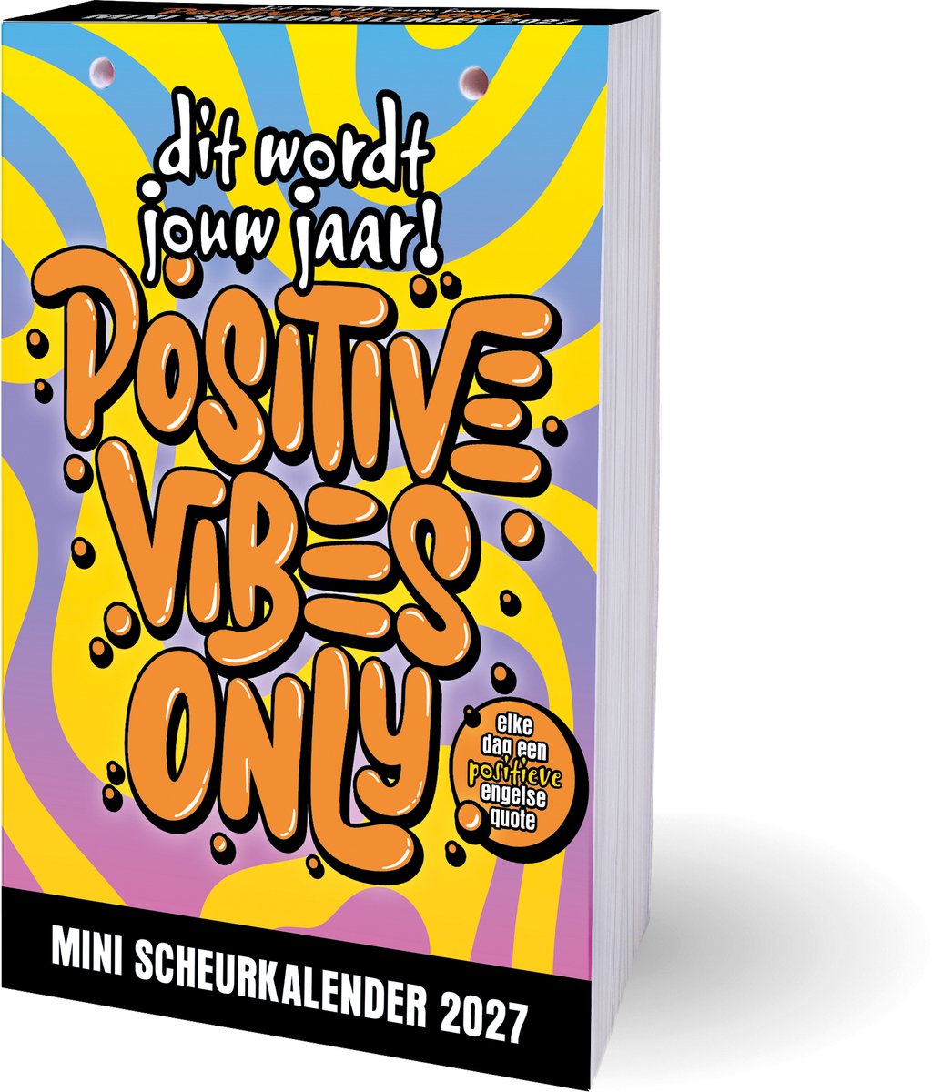 Dit wordt jouw jaar! Positive vibes only mini scheurkalender - 2027